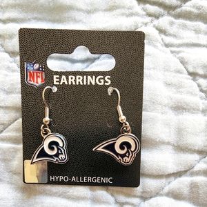 NWT NFL rams earrings